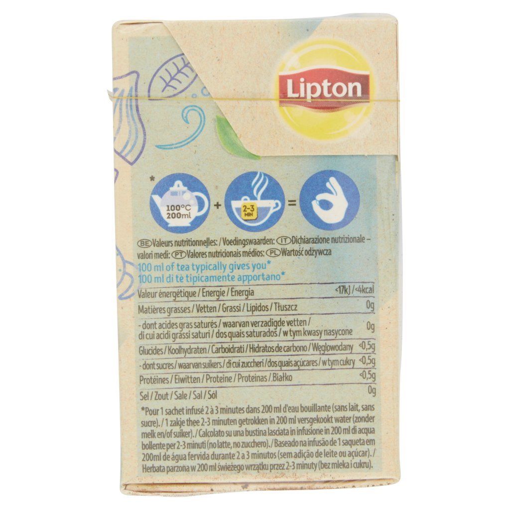 Lipton Té Nero Bio Citrus Earl Grey 20 Filtri