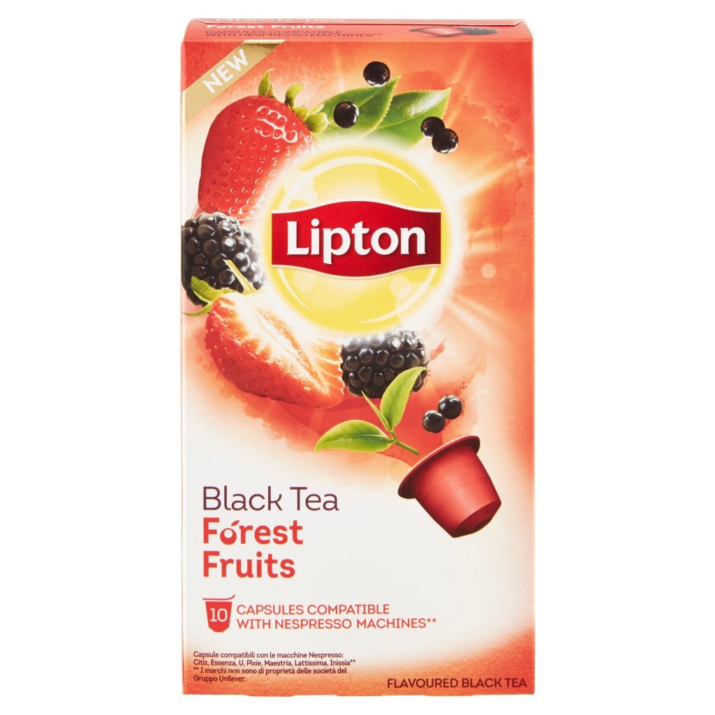 Lipton Black Tea Fòrest Fruits 10 Capsule