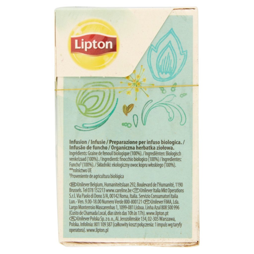 Lipton Infuso Bio Finocchio 20 Filtri