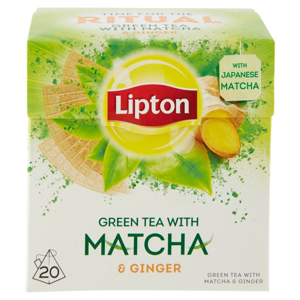 Lipton Green Tea With Matcha & Ginger 20 Filtri