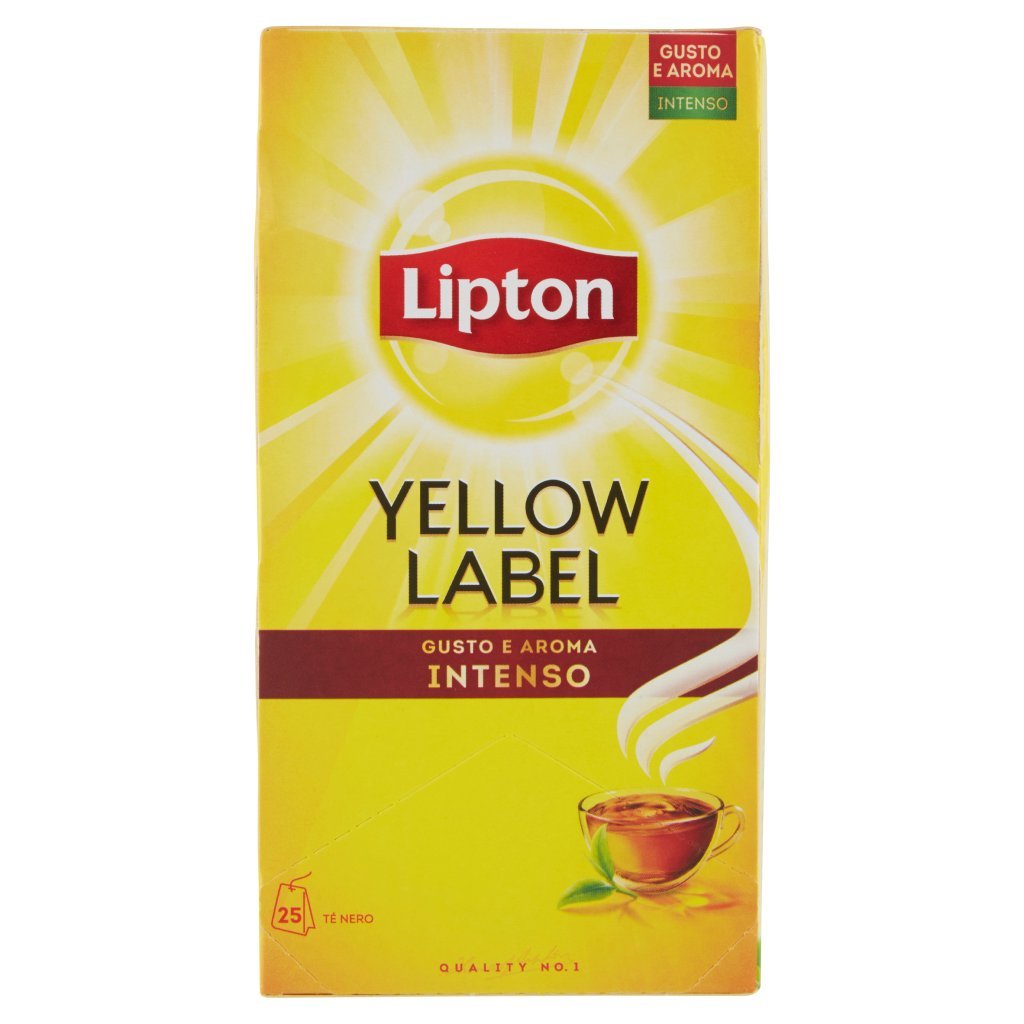 Lipton Yellow Label Gusto e Aroma Intenso 25 Filtri