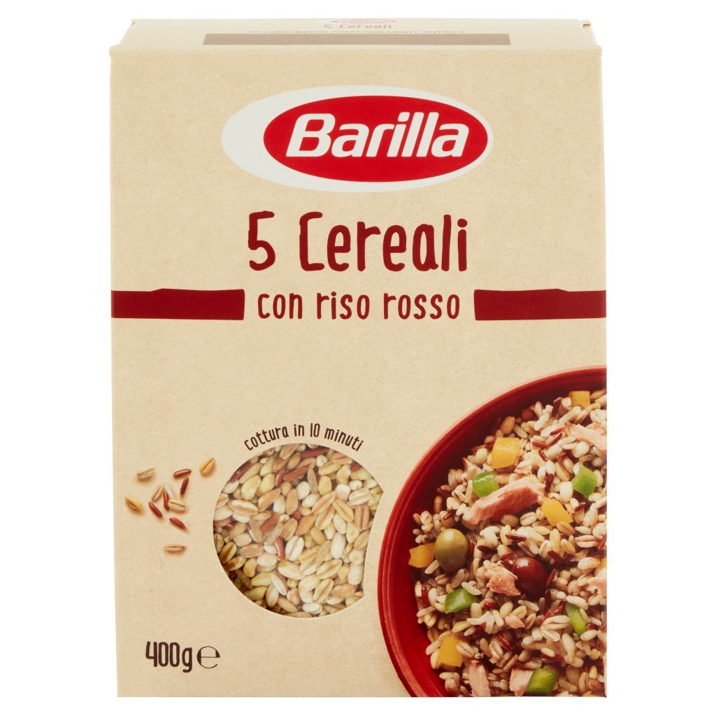 Barilla 5 Cereali con Riso Rosso Fonte di Fibre