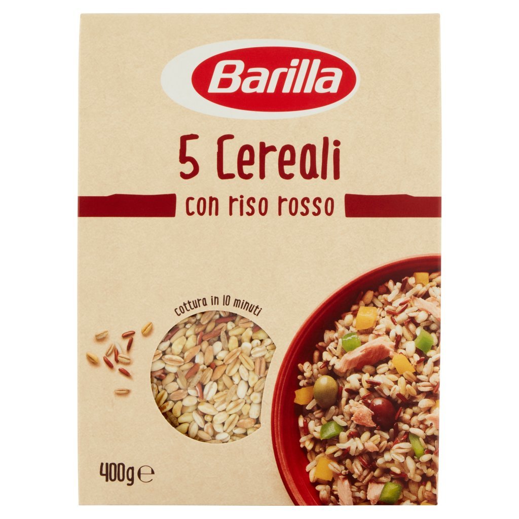 Barilla 5 Cereali con Riso Rosso Fonte di Fibre