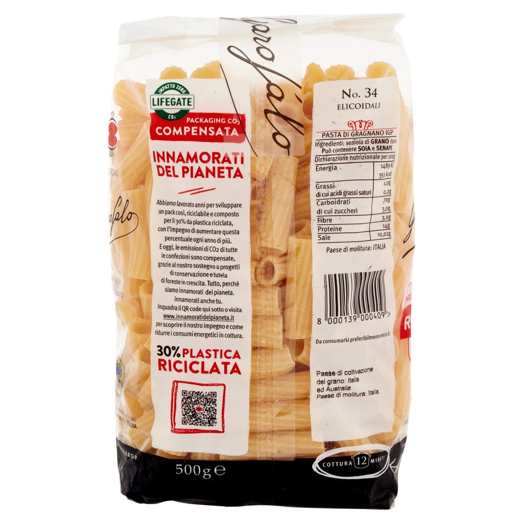 Garofalo Elicoidali 34 Pasta di Gragnano Igp