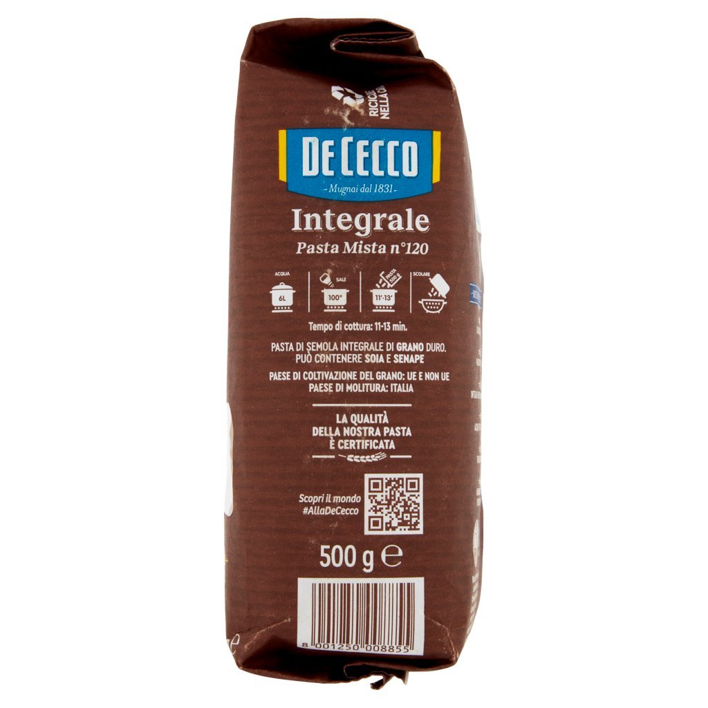 De Cecco Integrale Pasta Mista N° 120