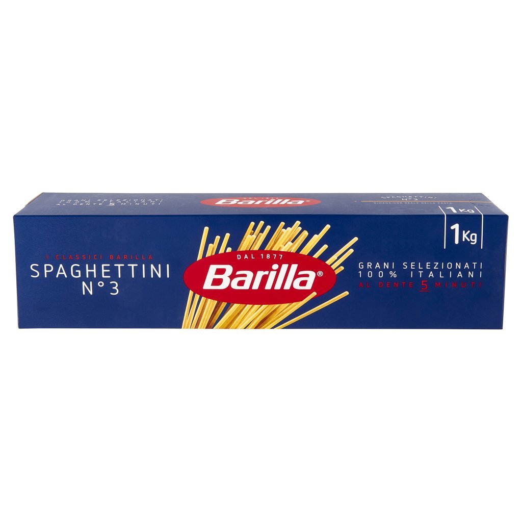 Barilla Pasta Spaghettini N.3 100% Grano Italiano 1kg