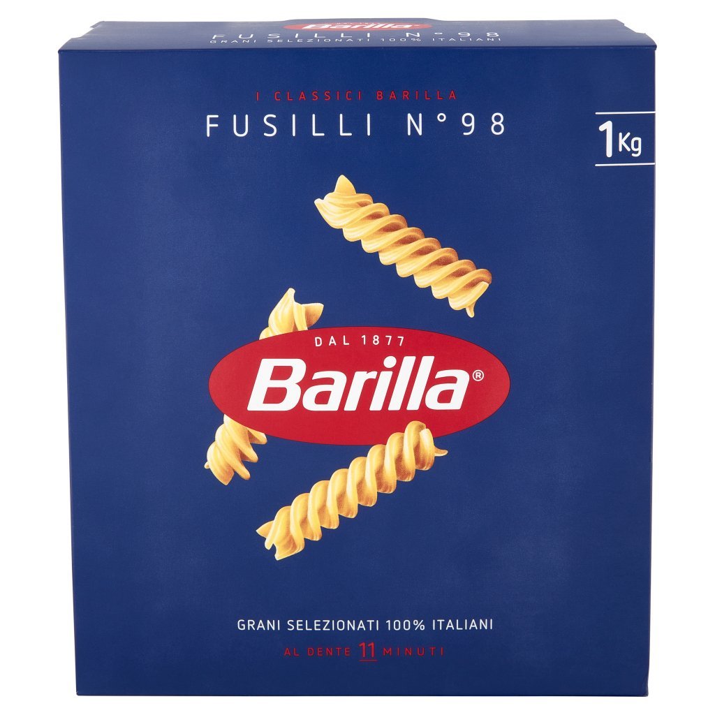 Barilla Pasta Fusilli N.98 100% Grano Italiano 1kg