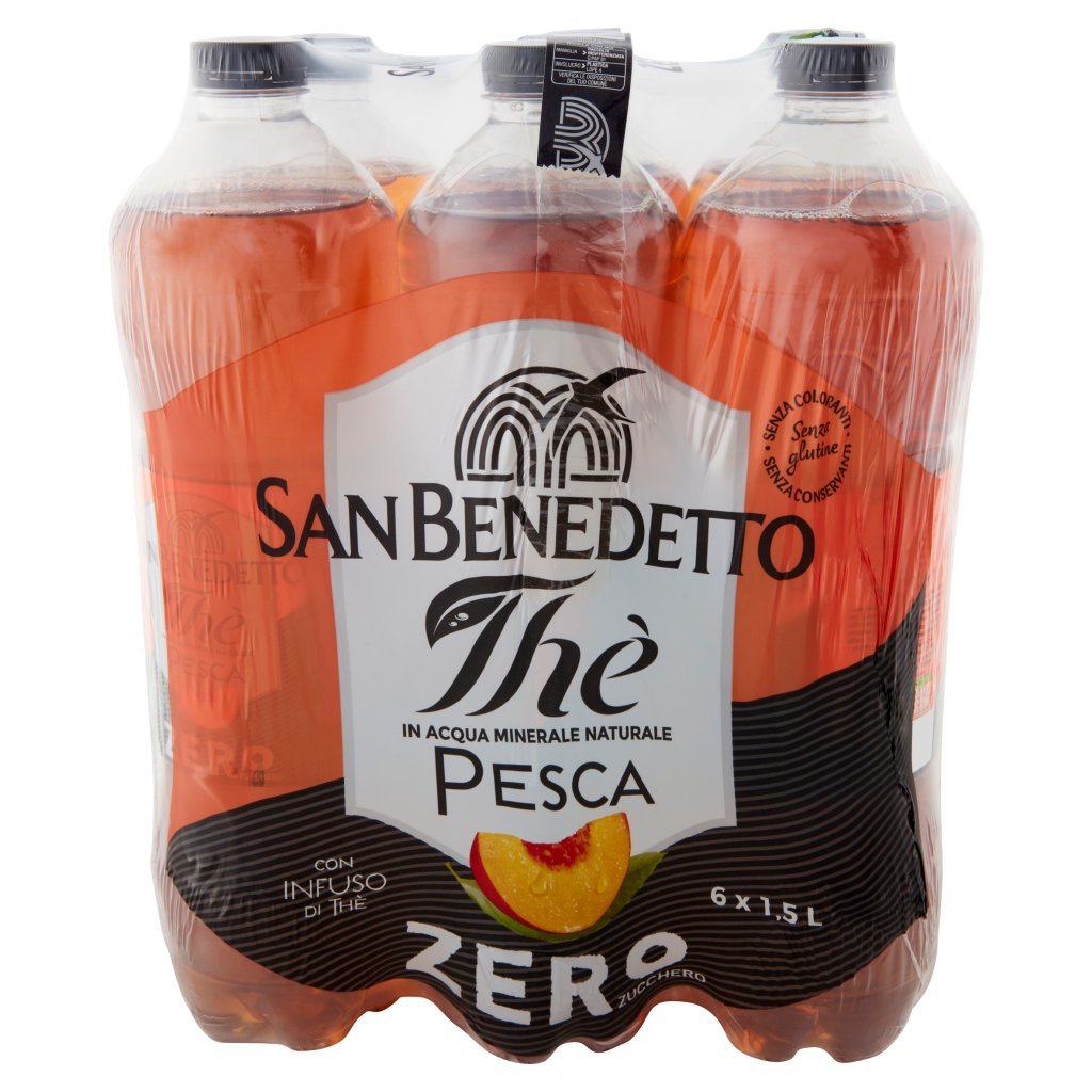 San Benedetto Thè Pesca Zero 6 x 1,5 l