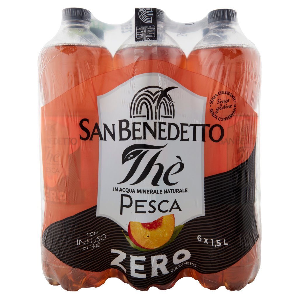 San Benedetto Thè Pesca Zero 6 x 1,5 l