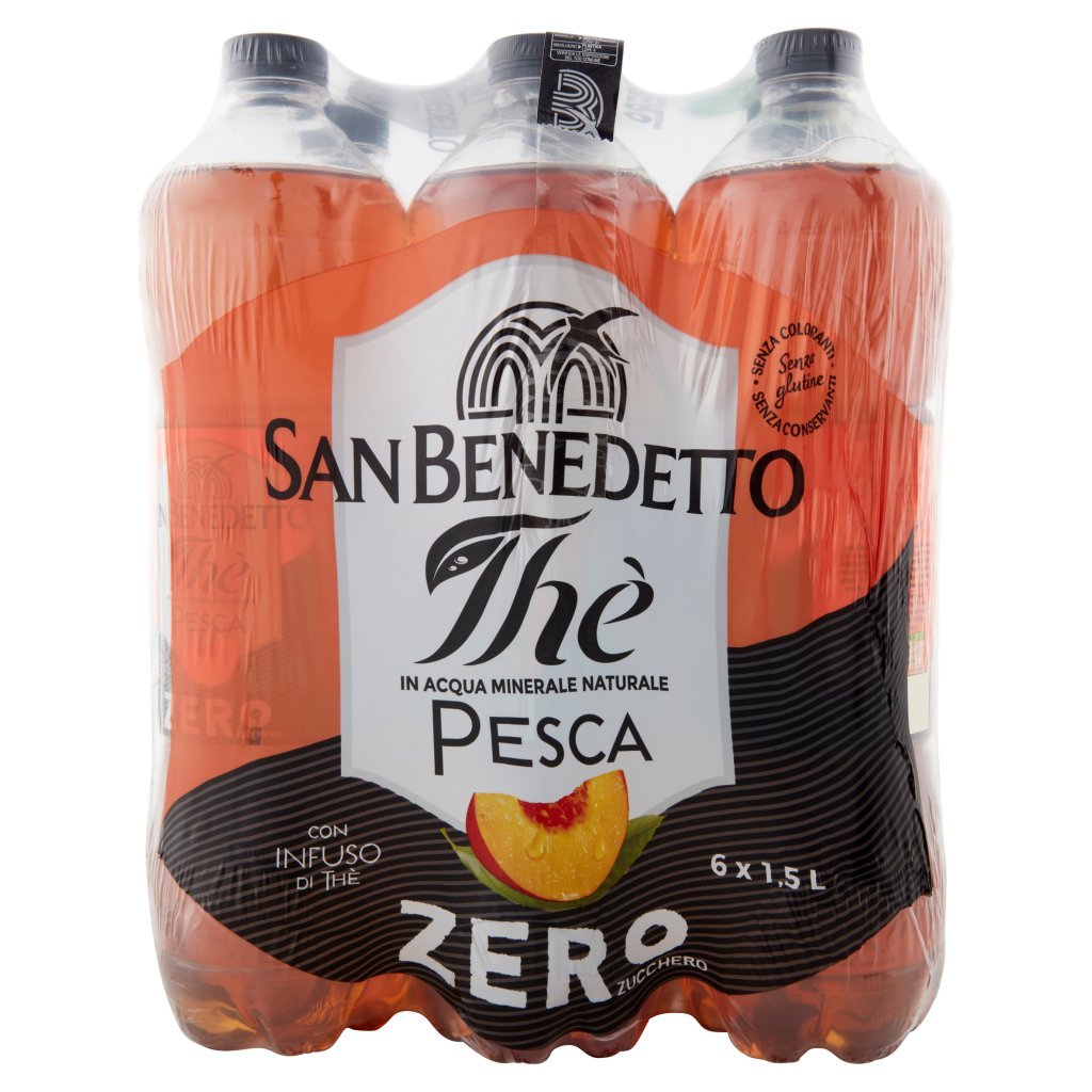 San Benedetto Thè Pesca Zero 6 x 1,5 l