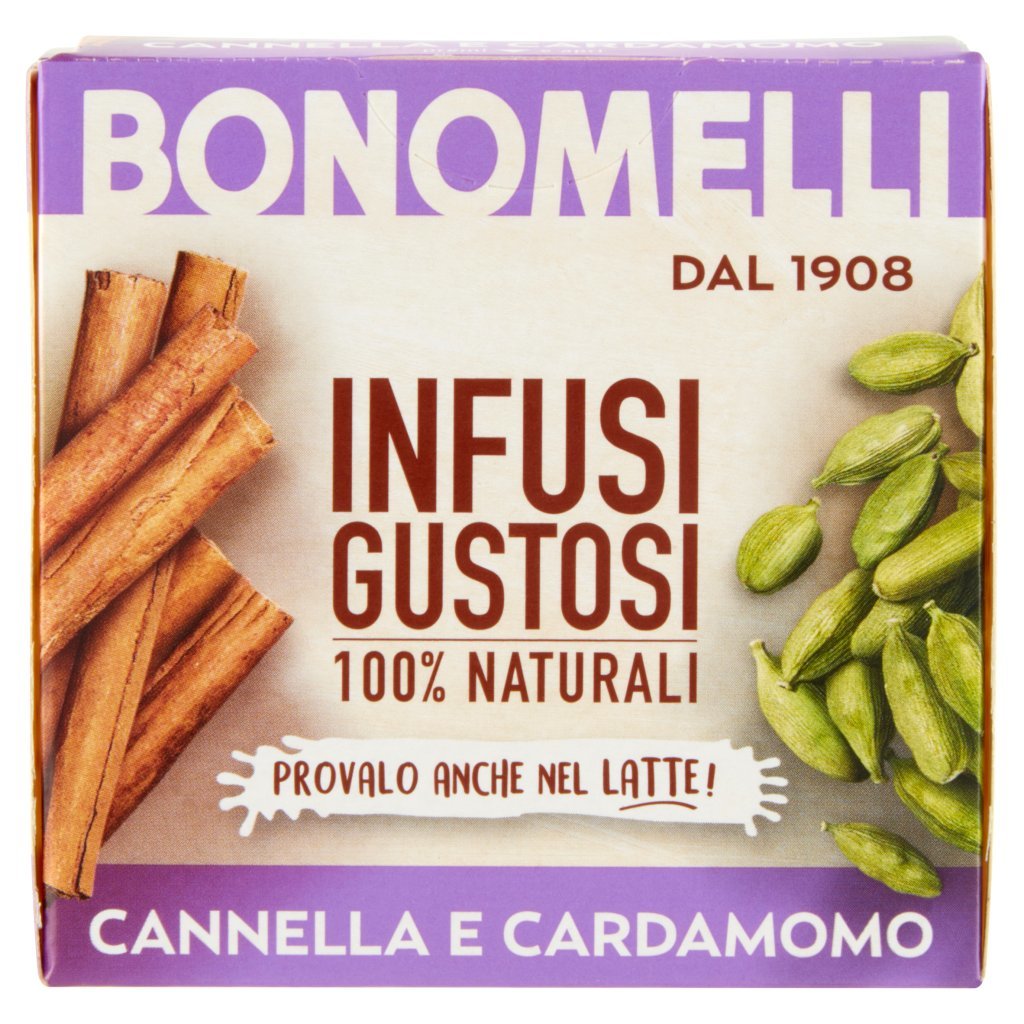 Bonomelli Infusi Gustosi 100% Naturali Cannella e Cardamomo 10 Filtri
