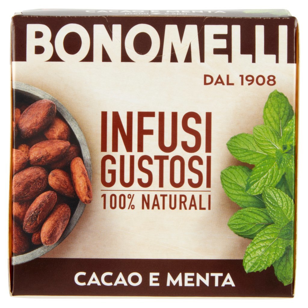 Bonomelli Infusi Gustosi 100% Naturali Cacao e Menta 10 Filtri