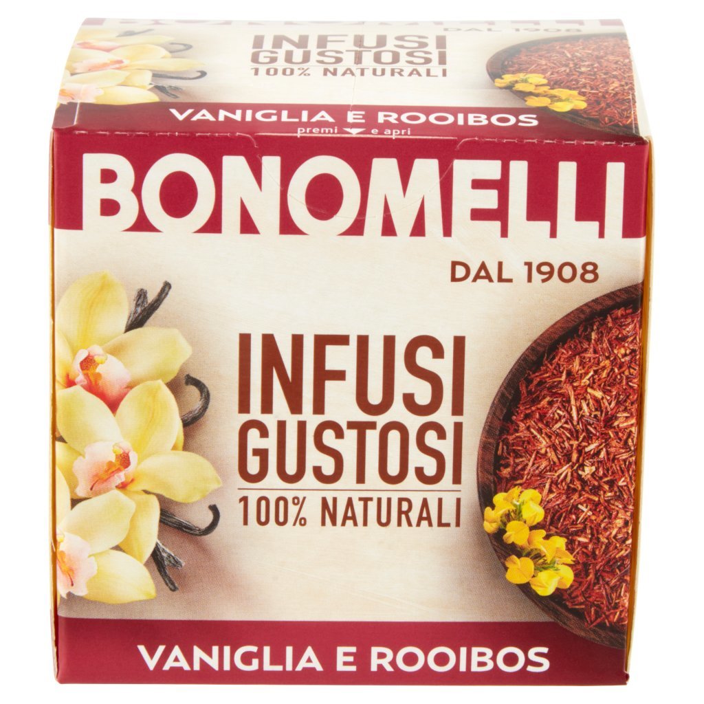 Bonomelli Infusi Gustosi 100% Naturali Vaniglia e Rooibos 10 Filtri