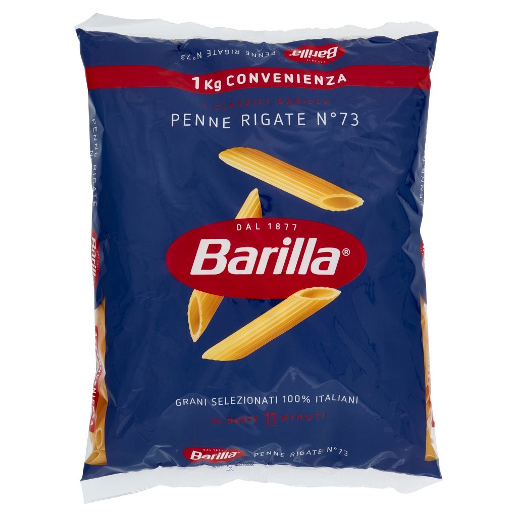 Barilla Penne Rigate N.73 100% Grano Italiano Grano Italiano 1kg