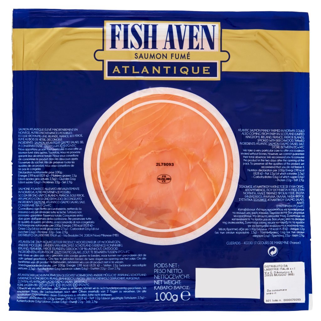 Fish Aven Salmone Affumicato Atlantico