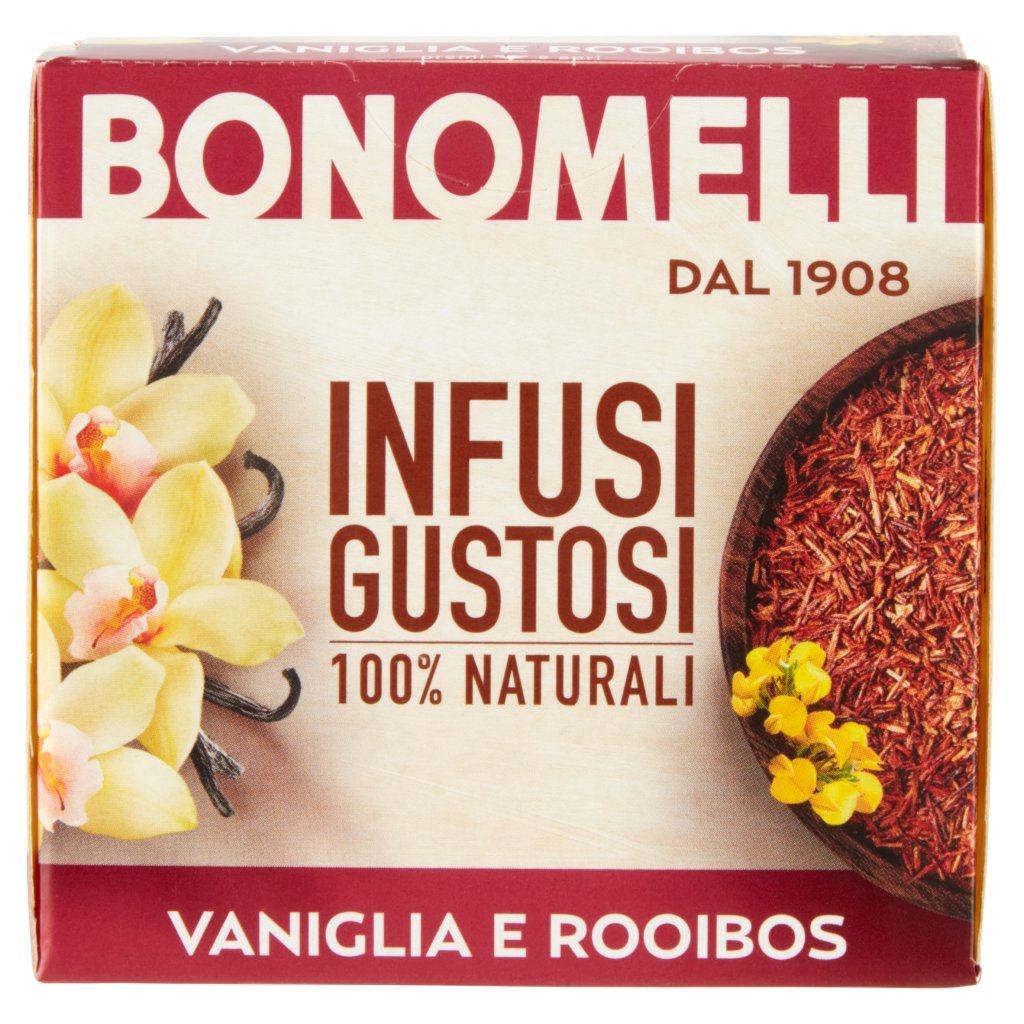 Bonomelli Infusi Gustosi 100% Naturali Vaniglia e Rooibos 10 Filtri