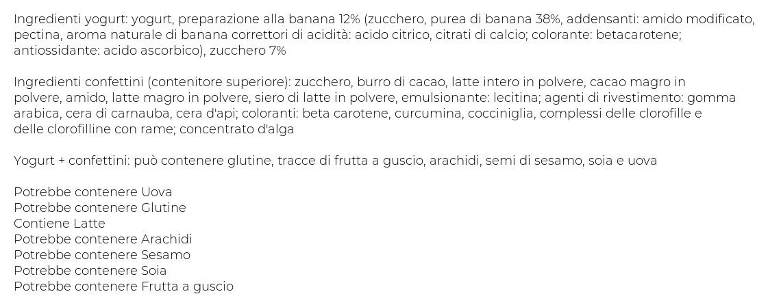 Danone Super Mario, Yogurt Gusto Banana con Confettini, 2x110g