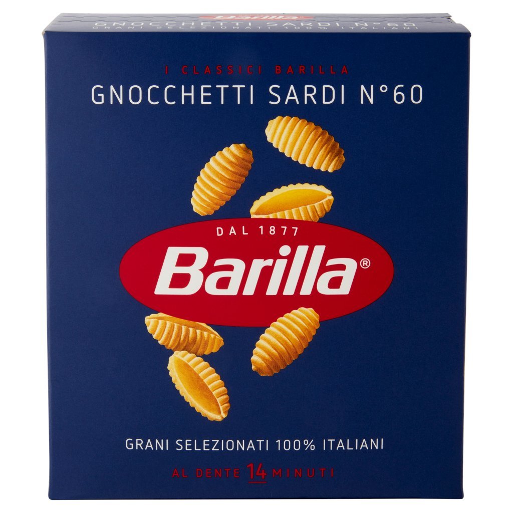 Barilla Pasta Gnocchetti Sardi N.60 100% Grano Italiano