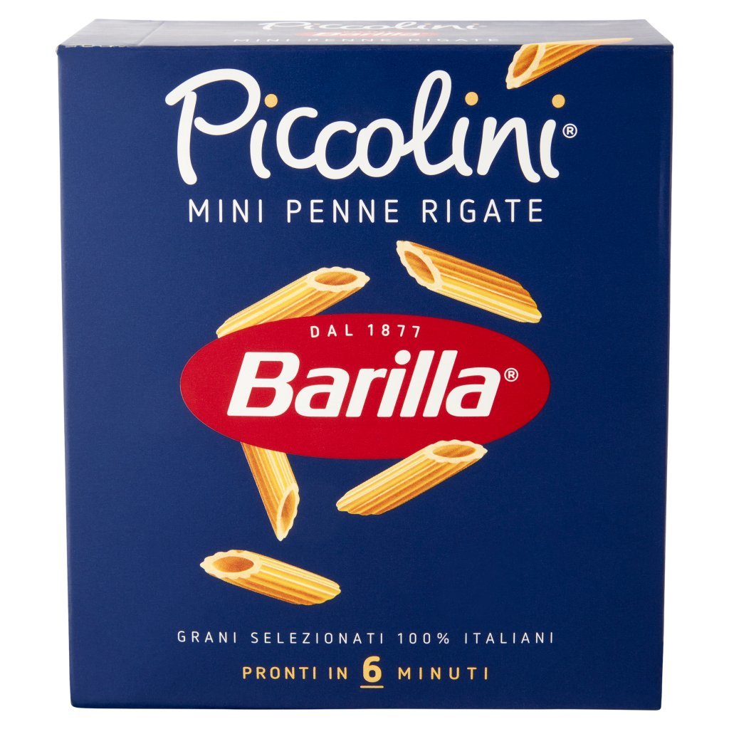 Barilla Pasta Piccolini Mini Penne Rigate 100% Grano Italiano