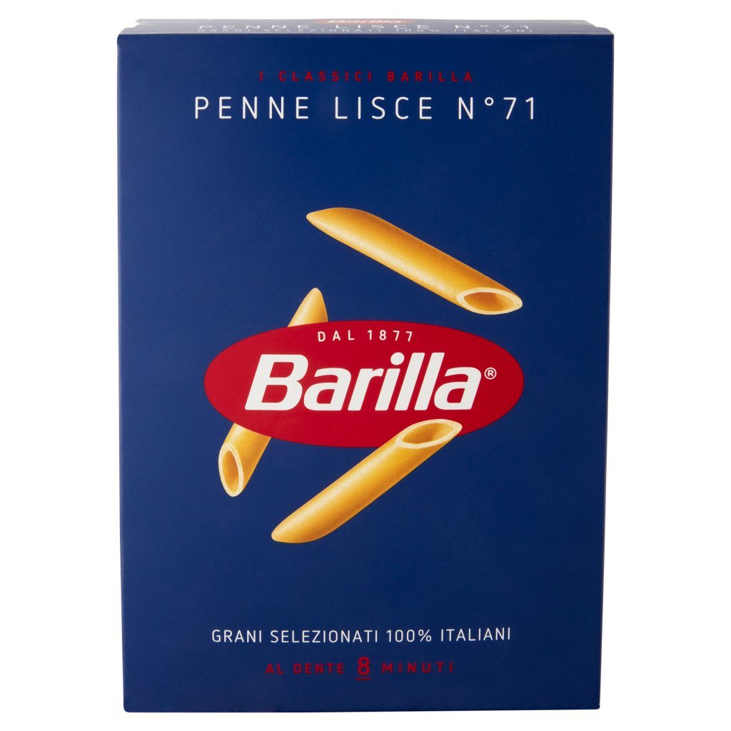 Barilla Pasta Penne Lisce N.71 100% Grano Italiano