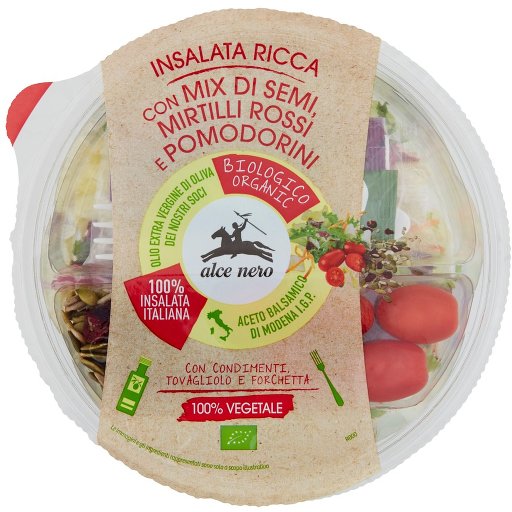 Alce Nero Insalata Ricca con Mix di Semi, Mirtilli Rossi e Pomodorini