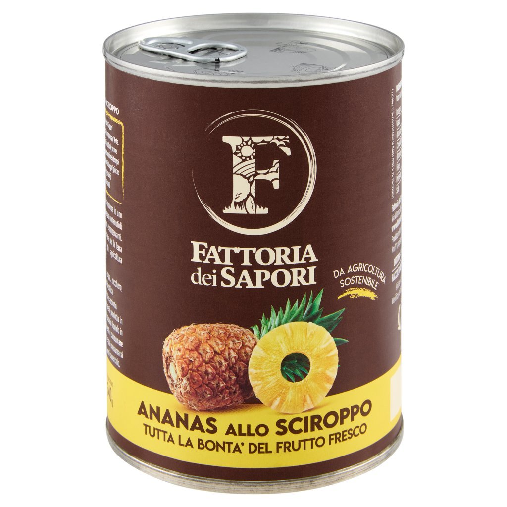 Fattoria dei Sapori Ananas allo Sciroppo