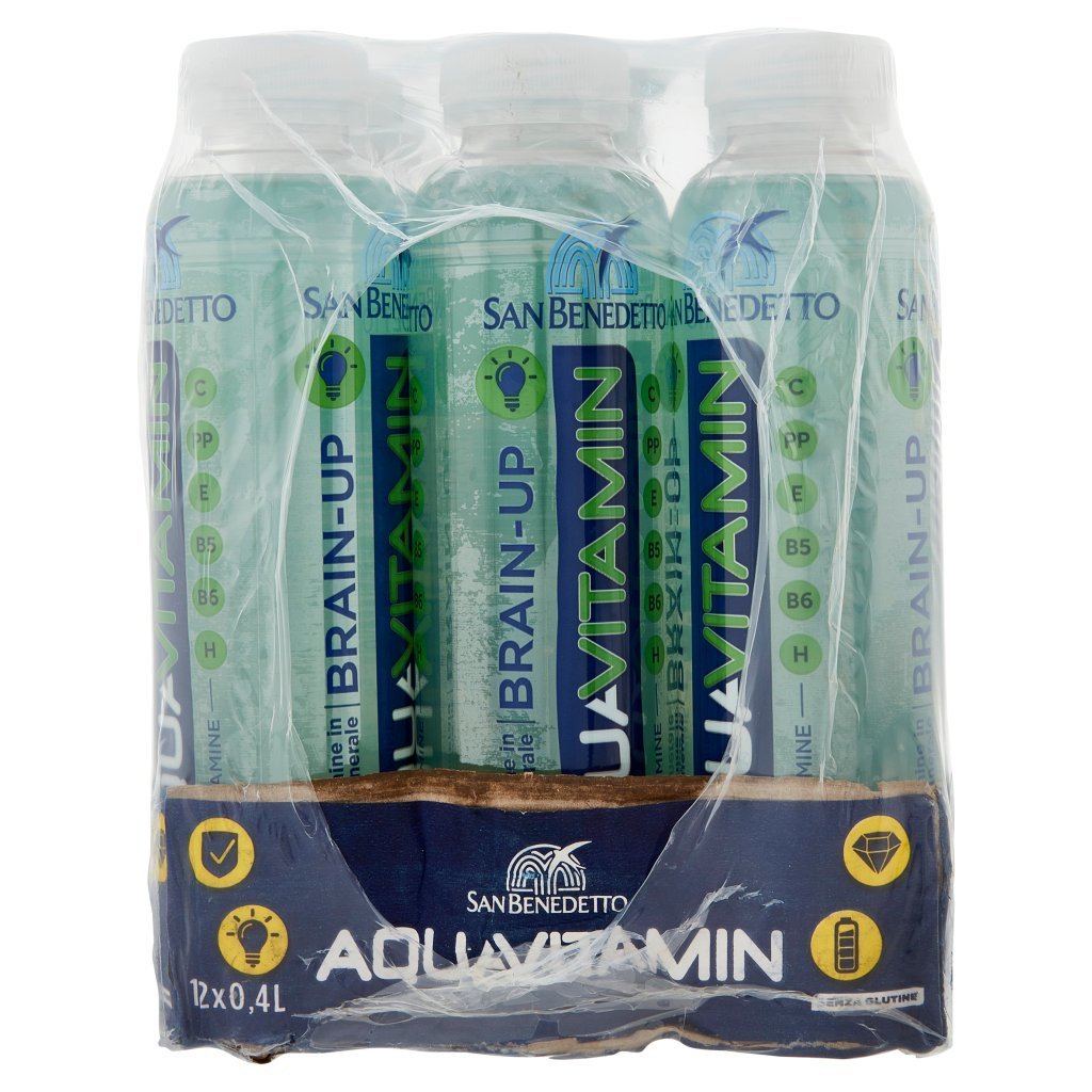 San Benedetto Aquavitamin Brain-up Gusto Kiwi Mela Melograno 12 x 0,4 l