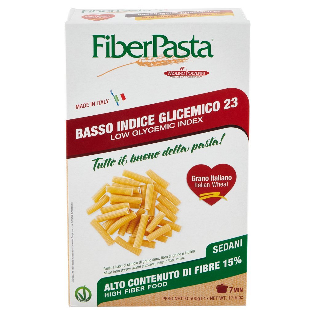 Fiberpasta Basso Indice Glicemico 23 Sedani