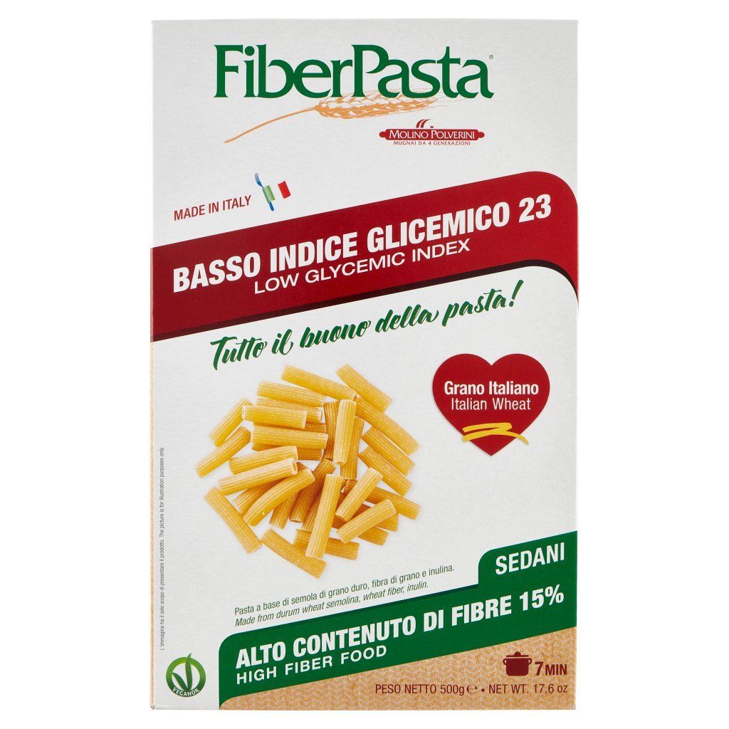 Fiberpasta Basso Indice Glicemico 23 Sedani