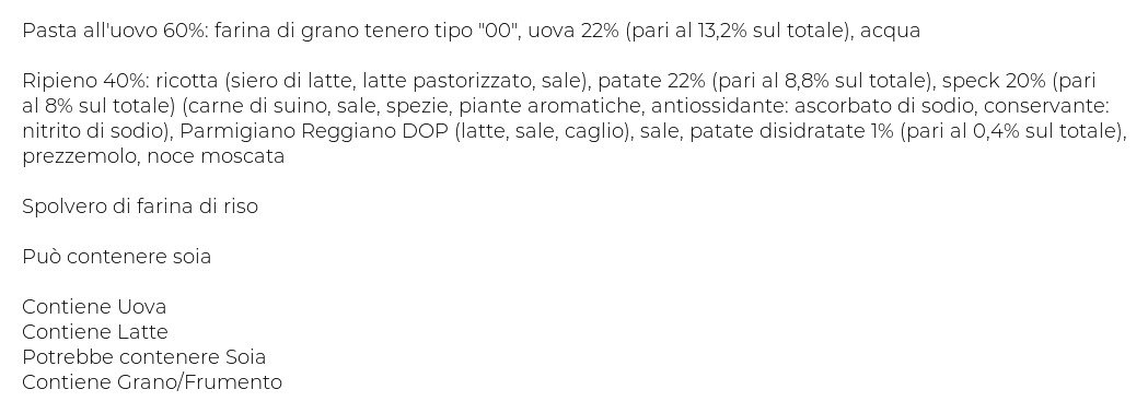 Fresche Bontá Tortelli Patate e Speck