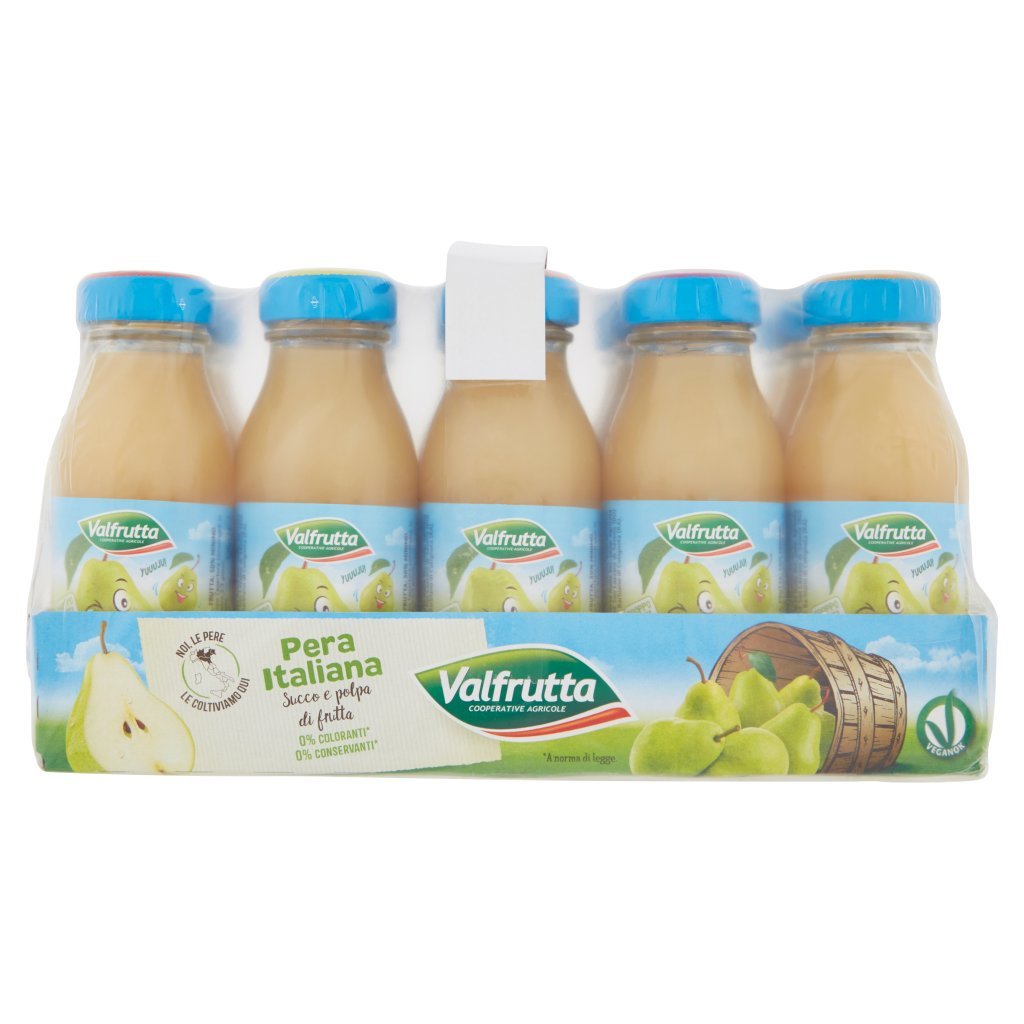 Valfrutta Pera Italiana Succo e Polpa di Frutta 15 x 125 Ml