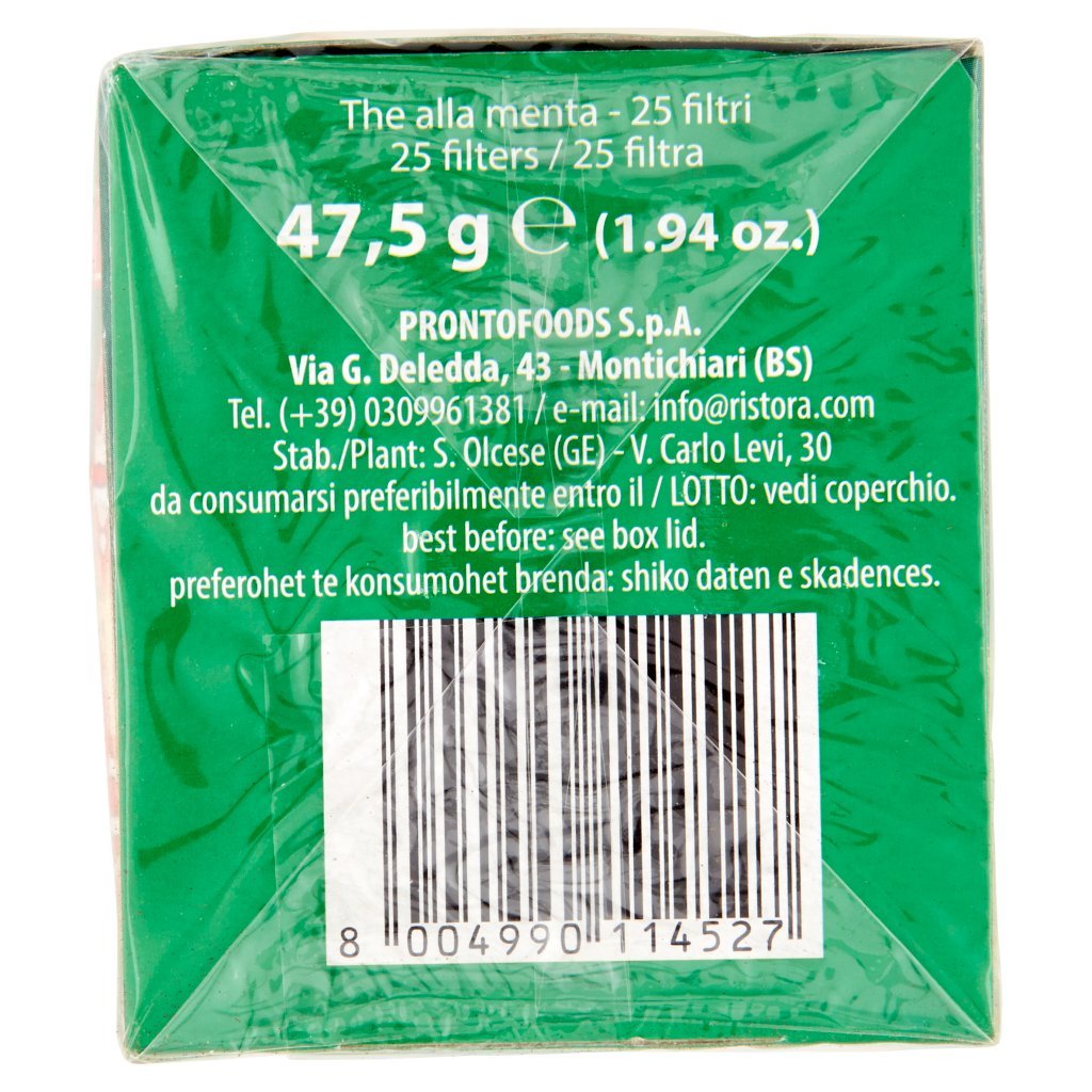 Maraviglia The alla Menta 25 Filtri 47,5 g