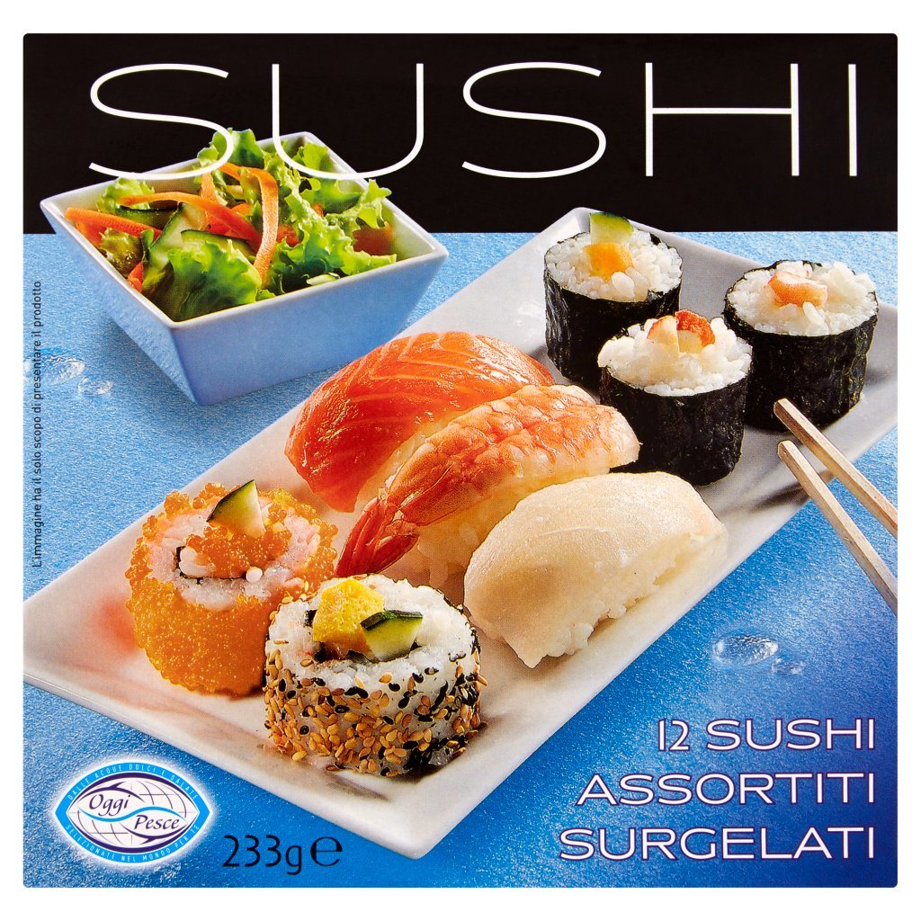 Oggi Pesce Sushi 12 Sushi Assortiti Surgelati