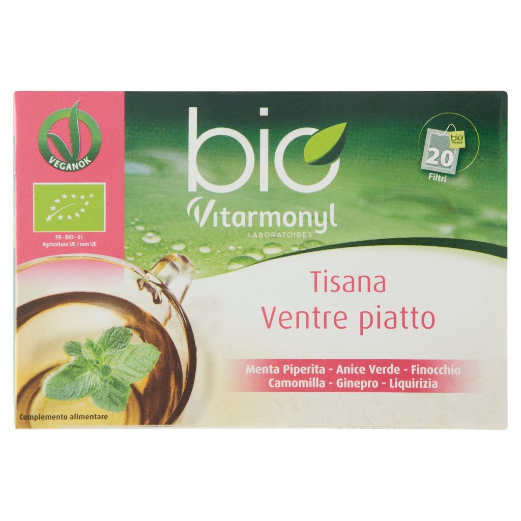 Laboratoires Vitarmonyl Bio Tisana Ventre Piatto 20 Filtri