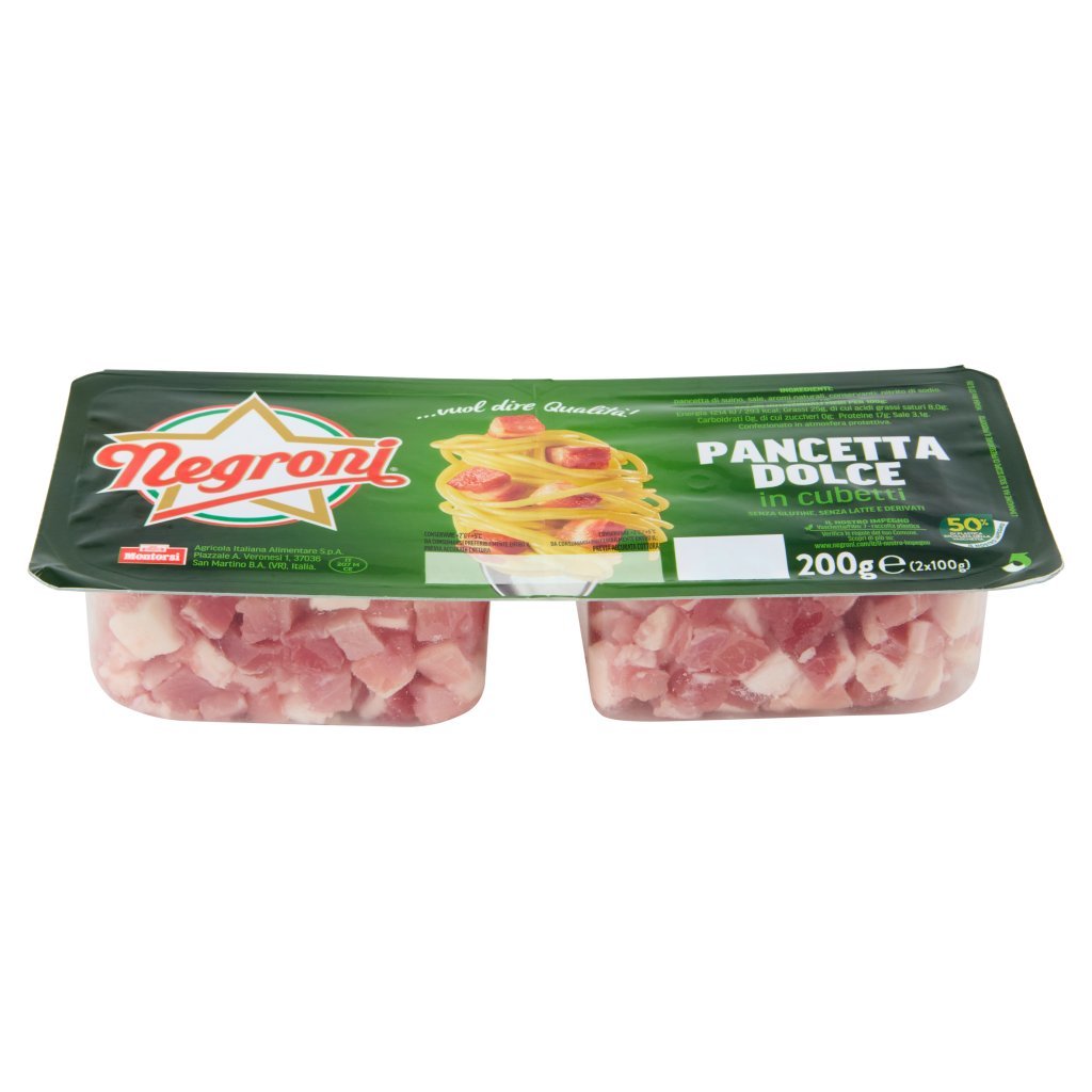 Negroni Pancetta Dolce in Cubetti 2 x 100 g