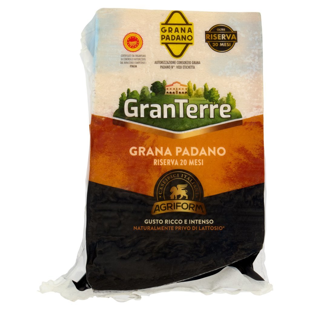 Granterre Grana Padano Dop Riserva 20 Mesi 0,800 Kg