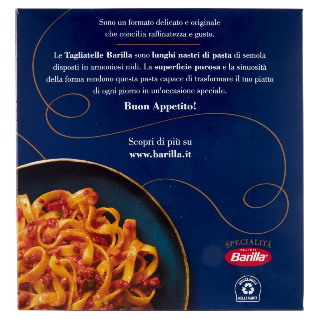Barilla Pasta Specialità Tagliatelle 100% Grano Italiano