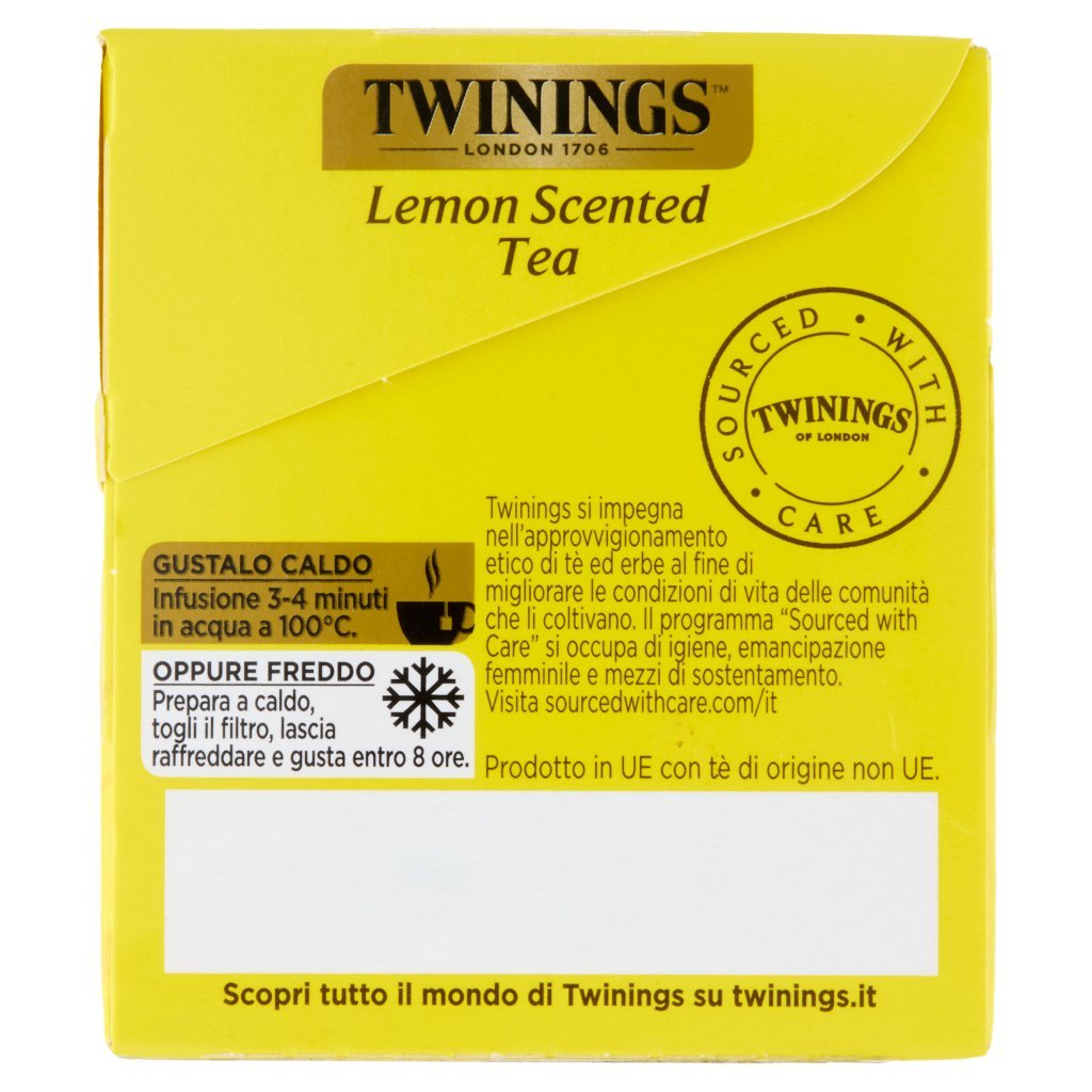 Twinings Lemon Scented Tea Tè Nero 20 Filtri The