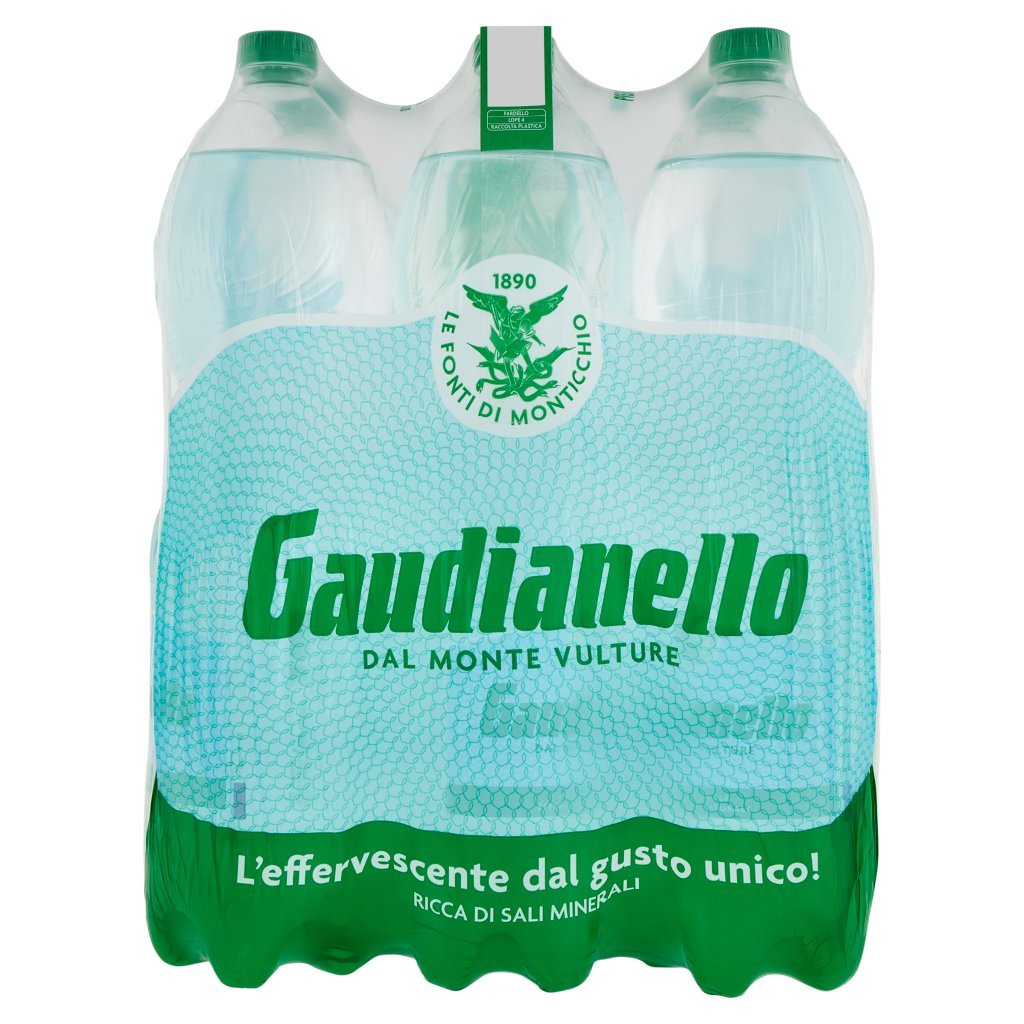 Gaudianello Acqua Minerale Effervescente Naturale dal Monte Vulture 6 x 1,5 Litri