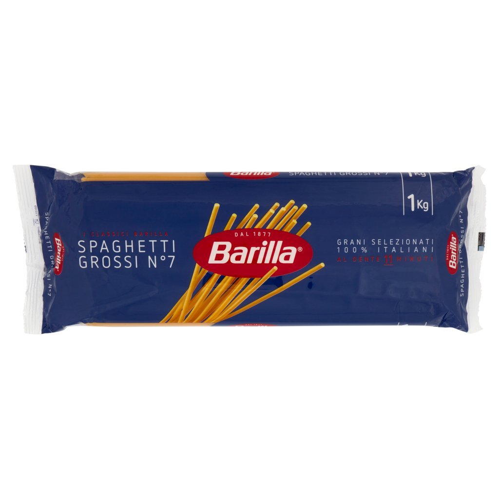 Barilla Pasta Spaghetti Grossi N.71 100% Grano Italiano Cello 1kg