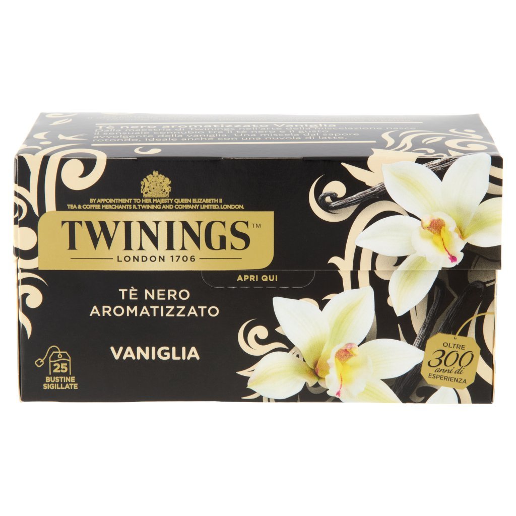 Twinings Vaniglia Tè Nero Aromatizzato 25 Filtri The