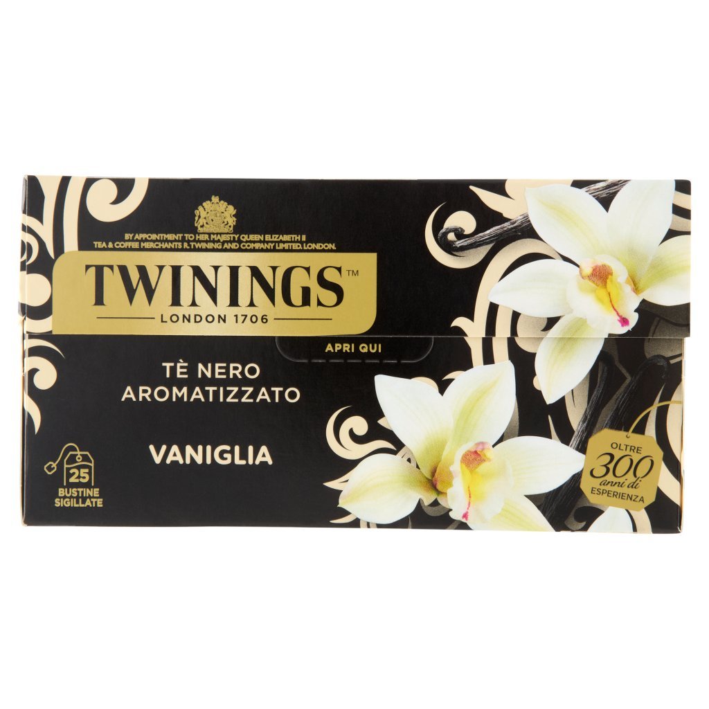 Twinings Vaniglia Tè Nero Aromatizzato 25 Filtri The