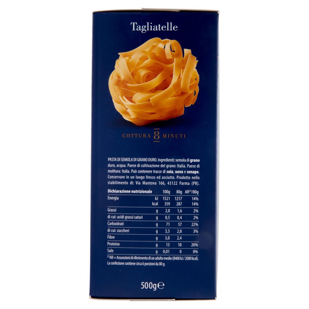 Barilla Pasta Specialità Tagliatelle 100% Grano Italiano