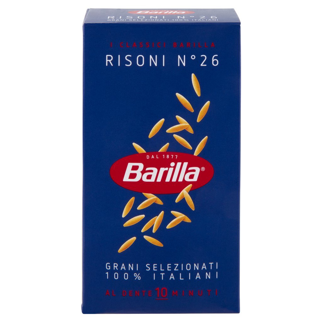 Barilla Pasta Risoni N.26 100% Grano Italiano