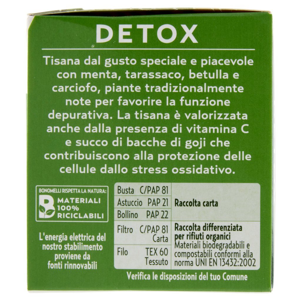 Bonomelli Tisane Detox 16 Filtri