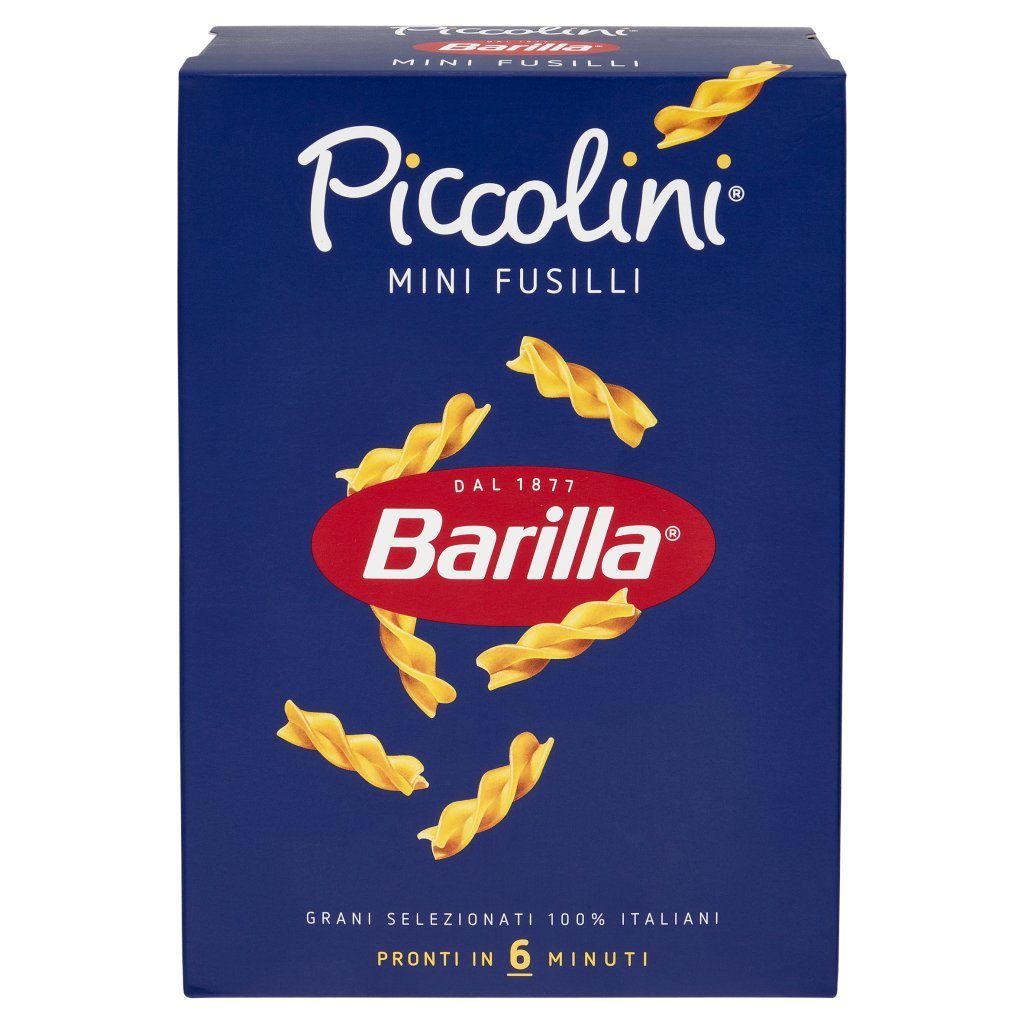 Barilla Pasta Piccolini Mini Fusilli 100% Grano Italiano