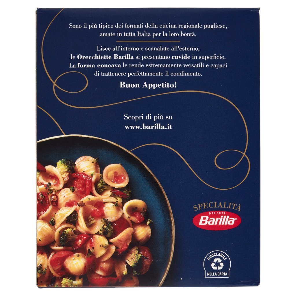 Barilla Pasta Specialità Orecchiette 100% Grano Italiano