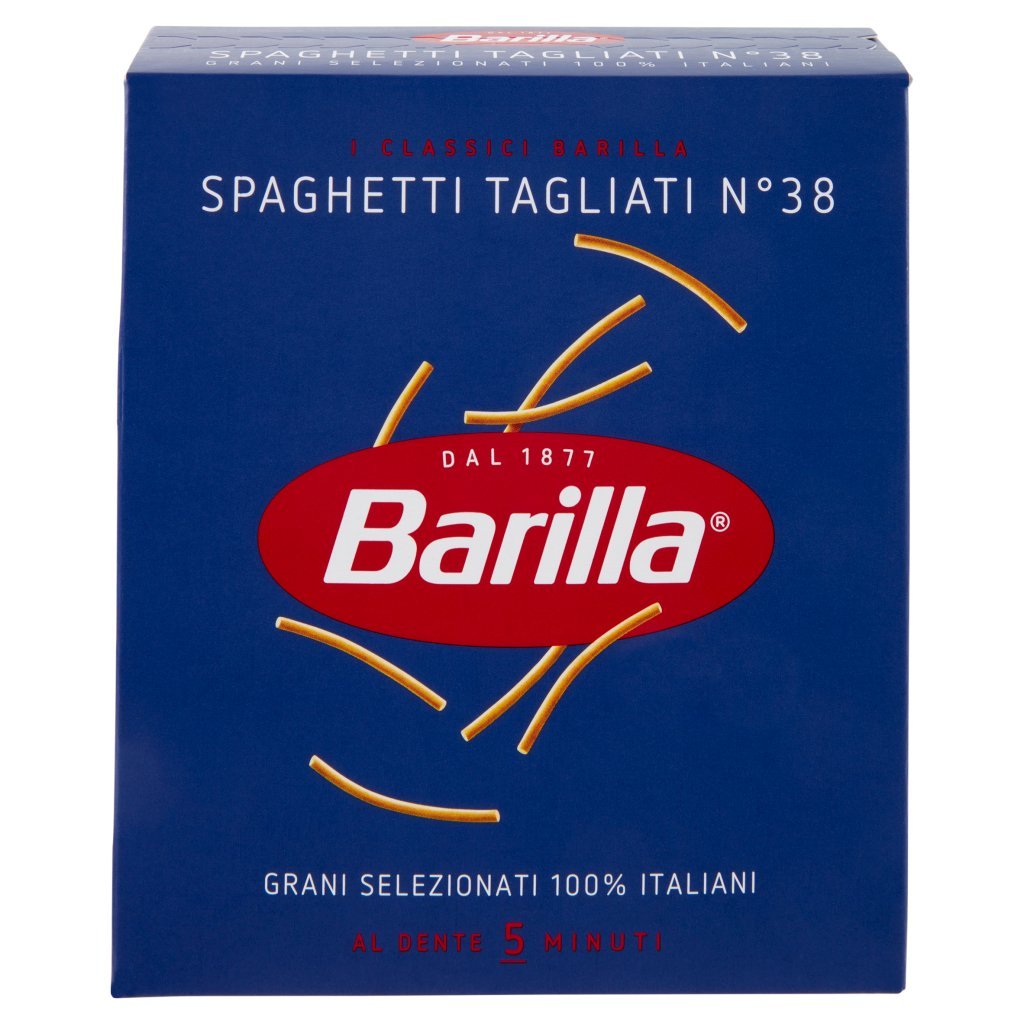 Barilla Pasta Spaghetti Tagliati N.38 100% Grano Italiano