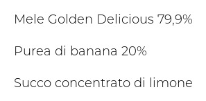 Melinda Mousse Mela Golden e Banana 2 x 100 g