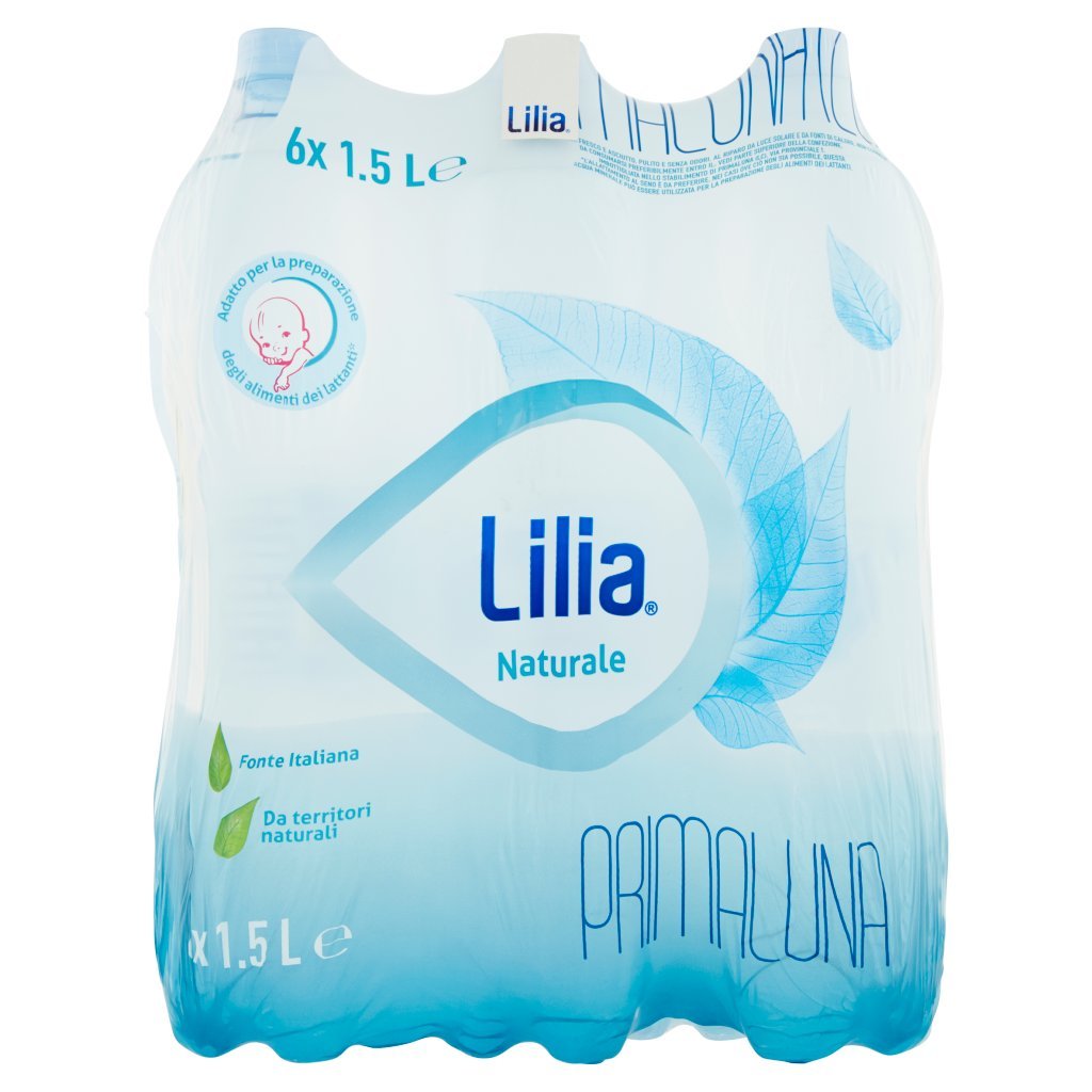 Lilia Lilia Primaluna, Acqua Minerale Naturale 1,5l x 6 (Pet)